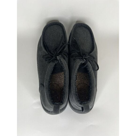 itazero shoes Lace Up Oxfords Men Size 46.5 US 13W Black Canvas - Picture 9 of 12